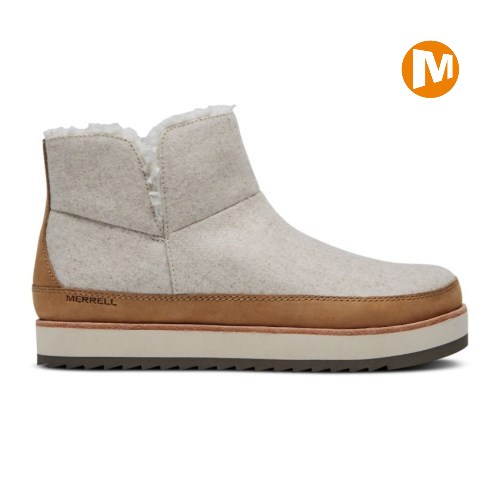 Merrell Juno Pull On Winterstiefel Damen Weiß [DE-YIZKJ]